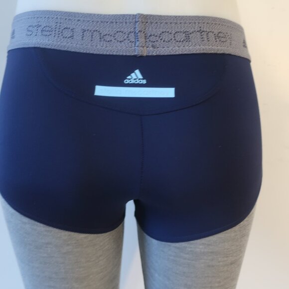 Womens Adidas X Stella McCartney Navy Blue, Gray Active Leggings S - Picture 5 of 7